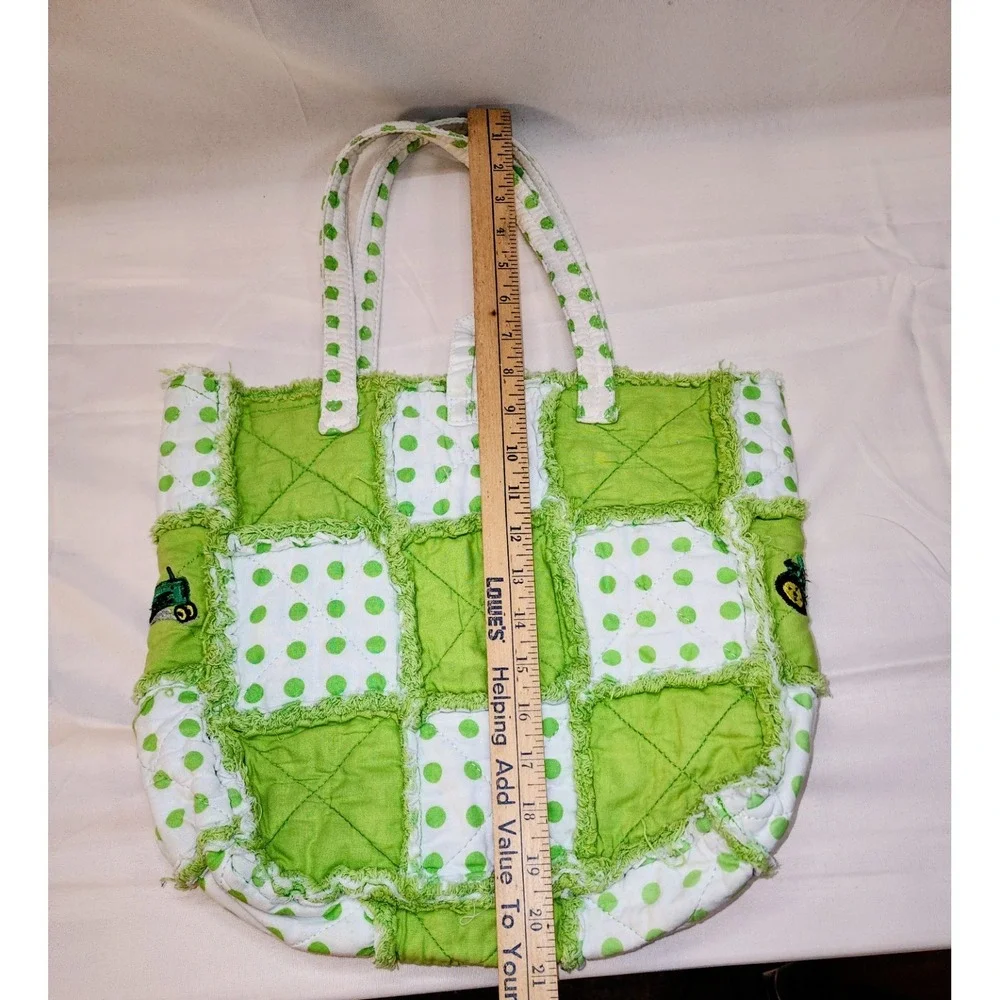 Beautiful Handmade‎ Quilted John Deere Carry Bag With Handles